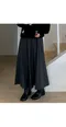 어리틀빗A little b －adele pleat skirt (2color)：羊毛百褶長裙-深灰