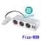 【缺貨】NAPOLEX  3孔+2USB電源插座4.8A/白  FIZZ-939