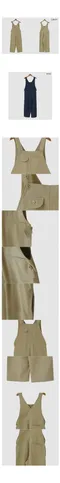 어리틀빗A little b－fiona overalls (2color)：斜紋吊帶長褲