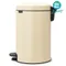 【缺貨】BRABANTIA PEDAL BIN 杏仁白 時尚腳踏式垃圾桶 12L #113468