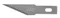 日本OLFA筆刀刀片KB4-S/100超銳角23度(高碳鋼)AK-4專用刀片0.5mm