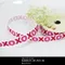 S136 短碼亮蔥OXOX印刷緞帶 9mm (S136 Glitter Printed Ribbon -9mm)