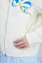 【23SS】韓國 個性水彩花朵拉鍊外套