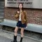 [femme] denim string skirt (2color)