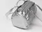 LINENNE－glowy boston bag (silver)：波士頓圓筒手提包