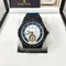 【RODGER PARKER】極光系列-鑲真鑽牛皮錶帶機械腕錶-白藍