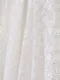 全蕾絲提花 珍珠圓釦花邊洋裝(2色:白)
