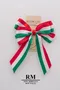 條紋三色配蝴蝶結 (K1087-1/Striped Tricolor Butterfly Bow) ｜手作｜布置｜裝飾｜緞帶用途｜綠色