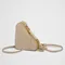 PRADA 三角型羊毛迷你手拿包 Triangular shearling and Saffiano leather mini-pouch(預購)