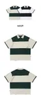 【23SS】 Romantic Crown 條紋橄欖球POLO衫 (綠)