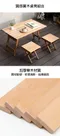 櫸木免組裝折疊桌椅 Y10507