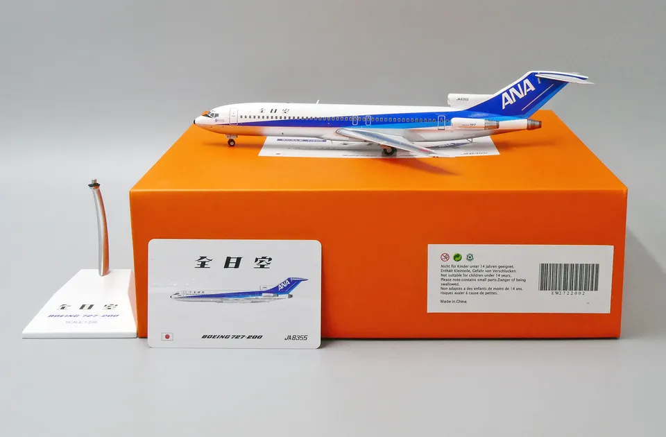 N①ANA BOEING 727-200 JA8355 模型 JC Wings 1/200 全日空ANA B727