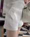 韓國緞面挺版造型短褲
