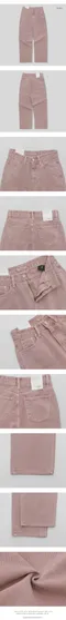 98doci made－霧粉色修身直筒牛仔褲：5 size（有加長版本）