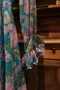 Vintage 60's to Early 70's Vibrant Floral Long Sleeve Polyester Dress/60年代至70年代初復古活力花卉長袖連身裙