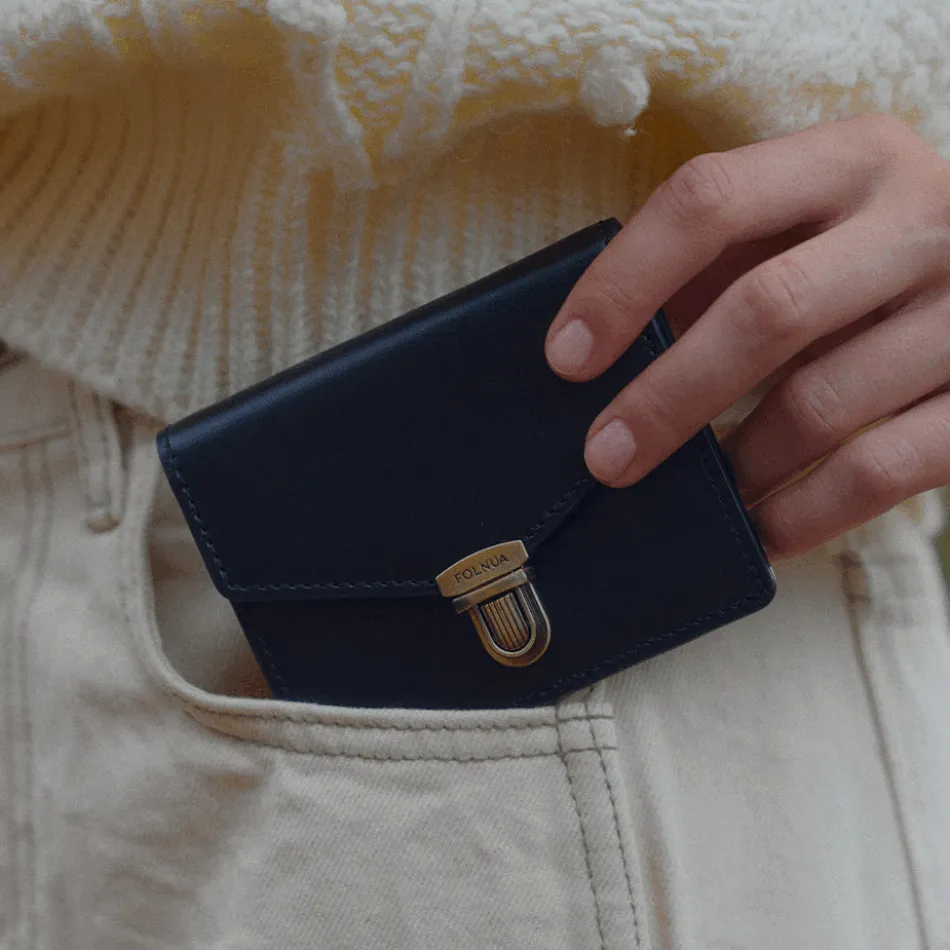 FOLNUA－Porte Card Holder Black - Vintage