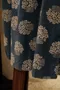 Vintage dress/復古籃子裝花朵藍色連身裙