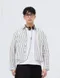 【26SS】韓國 雙線細直紋短版長袖襯衫(2色)