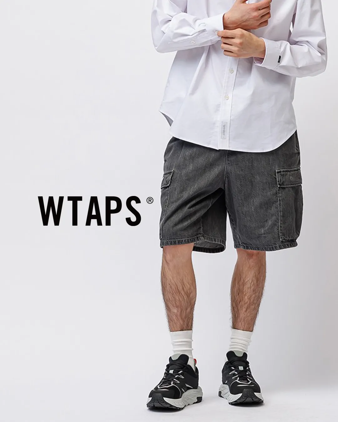 パンツ WTAPS 25SS MILS2301 SHORTS COTTON DENIM WTAPS MILS2301 / Shorts / Cotton. Denim Black | HAVEN
