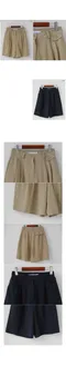 A little b －small pocket linen shorts (2colors)：剪裁亞麻西裝褲