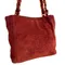 CHANEL Vintage | 勃根地紅麂皮玳瑁小托特包 手提包