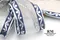 藍銀圖騰蝴蝶結 (W287-6Blue and Silver Totem Butterfly Bow) ｜手作｜布置｜紋路｜緞帶用途
