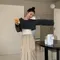 LINENNE－vintage layered crop mtm (3color)：短版不修邊棉質上衣/品牌自訂款