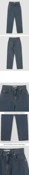 Slowand made－Base Denim中藍色小直筒牛仔褲：4 size（有加長版本）