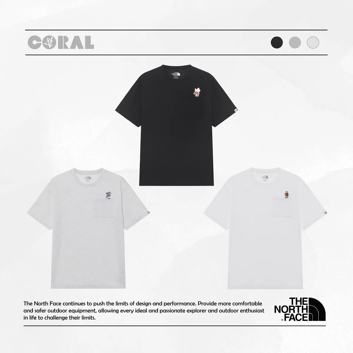 無料配送 ◆ THE NORTH FACE ◆ POCKET EX S/S R/TEE The north face POCKET EX S/S R/TEE 北臉涼感抗UV 口袋動物短tee