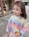 SP02462  寶寶長版彩虹毛海毛衣