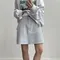 Dailyjou－ 斜紋棉質短裙：3 color