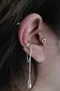 韓國設計師品牌reinheart：Silence earcuff！垂墜款耳夾💛