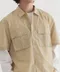 【25SS】Covernat 經典工裝口袋短袖襯衫(褐)