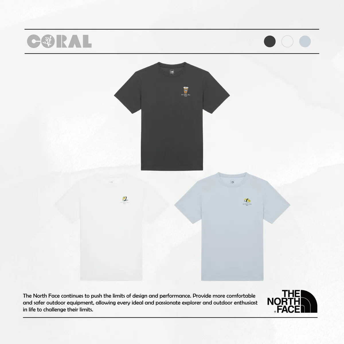 ★THE NORTH FACE☆M'S GOURMET S/S R/TEE NT7UR22 THE NORTH FACE M'S GOURMET S/S R/TEE 美食小標基本款短袖上衣