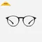 【NOOZ】抗藍光時尚造型平光閱讀眼鏡 －鏡腳便攜款（橢圓－霧黑色）