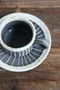 日本 六魯 兵式 咖啡杯盤組-黑白十草（7352）/ 黑條紋（7449）