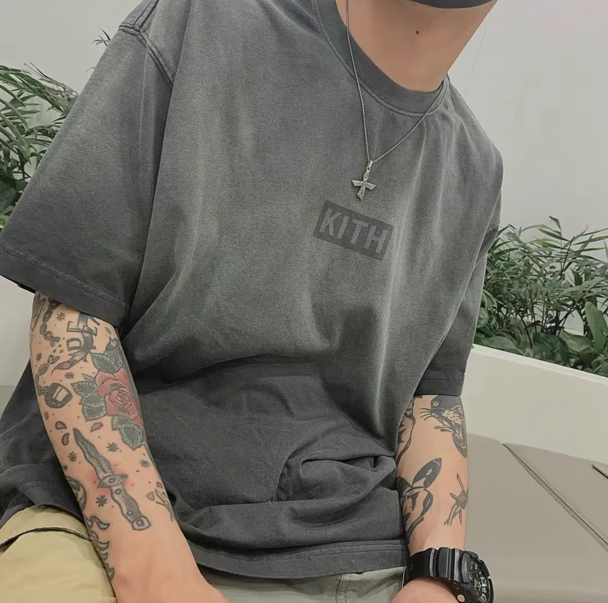 KITH x KSUBI 20SS TATE BOX LOGO TEE 聯名水洗重磅短袖T恤