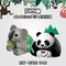 EUGY 3D紙板拼圖 《兩入組》熊貓、無尾熊