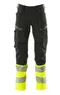 【MASCOT® 工作服】19879-711 #0917 Black/hi-vis yellow Trousers with kneepad pockets ® ACCELERATE SAFE_CNS、SE、HSE