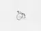 LINENNE－bold ribbon ring (silver)：大蝴蝶結戒指