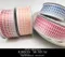 K1303-38 小方格清新緞帶 38MM  (K1303-38 Gradation Checkered Ribbon - 38mm)