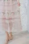 重工繡花 層層蕾絲網紗洋裝（Ｍ～ＸＸＬ）（2色：黑）