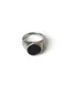 【22SS】Scaletto Black 圓黑標造型醫療鋼戒指