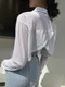 月光舒曼-韓國短版造型襯衫
