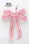 紅白相間蝴蝶結 (W759-Red and White Checkered Butterfly Bow) ｜手作｜布置｜條紋｜緞帶用途