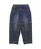 【25SS】Nomanual 復古拼接牛仔寬褲(藍)