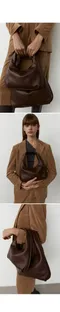 韓國設計師品牌Yeomim -mini plump bag (choco brown)