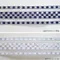 W451 鐵絲雙銀邊銀正方形格紋緞帶 62mm  (W451 PLAID RIBBON 62mm )