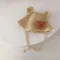 小熊蕾絲綁帶漁夫帽
