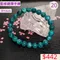 🌸貞緣水晶飾品🌸AB022藍綠鋰輝手鍊8+mm